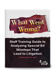 What Went Wrong? Staff Training Guide to Analyzing Special Ed Missteps That Lead to Litigation