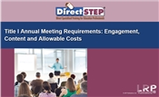 Title I Annual Meeting Requirements: Engagement, Content, and Allowable Costs